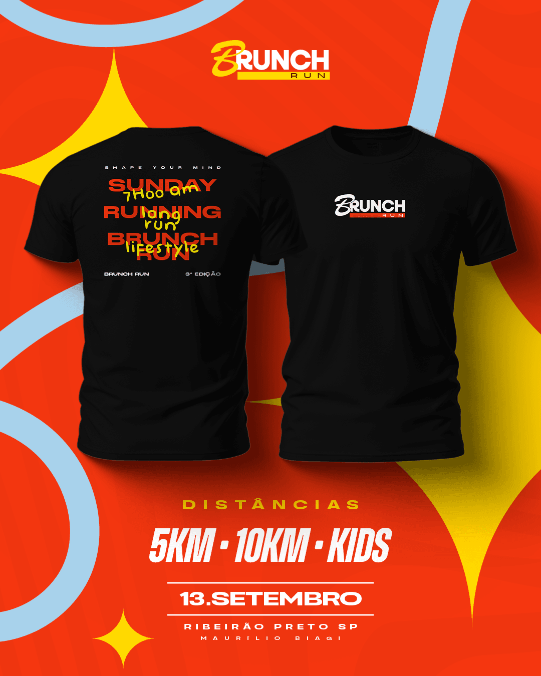 Camiseta oficial Brunch Run 3a edicao
